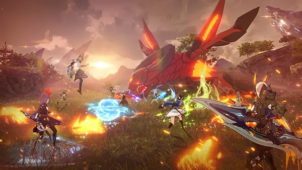 Anime MMORPG party